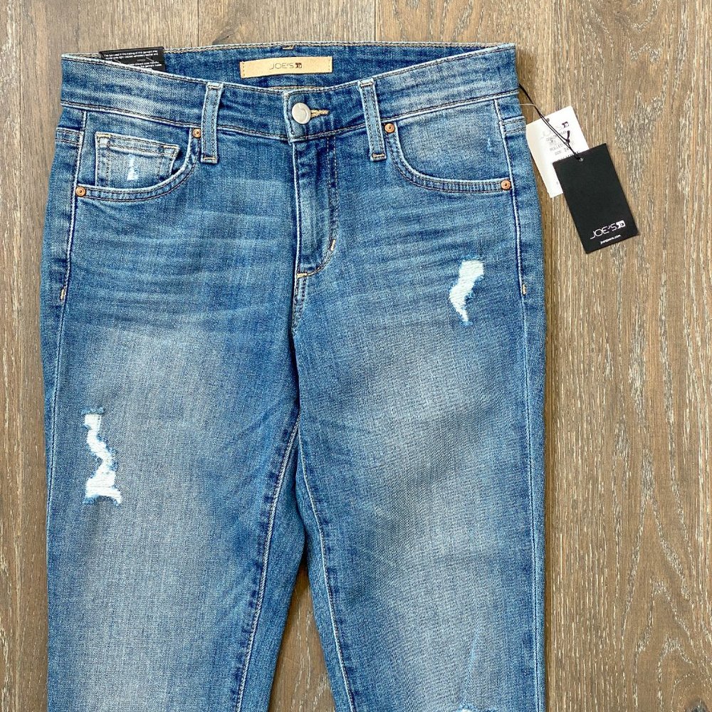 Joe's Jeans Distressed Slim Boyfriend Crop Jean 24 - Picture 5 of 11